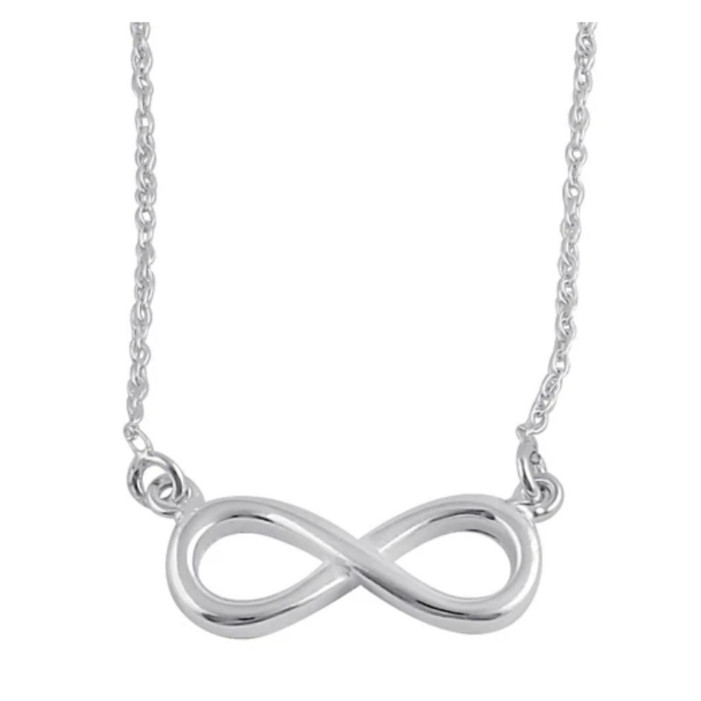 Silver Infinity Necklace - Picture 2 of 2